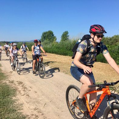 Fietstocht door de natuur